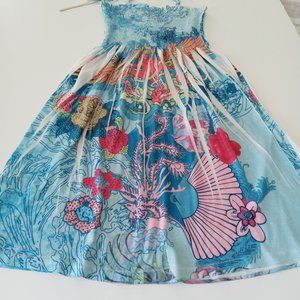 ocean shore girls spaghetti straps summer dress